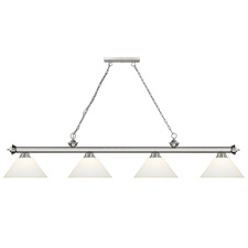 Cordon Linear Pendant with Cone Glass Shade 