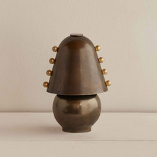Brass Gemma Portable Table Lamp