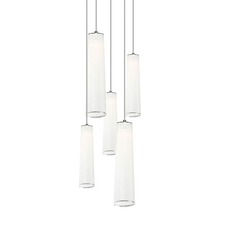 Solis Chandlier with Mixed Long Pendants