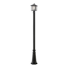 Aspen Outdoor Post Light with Round Post/Hexagon Base