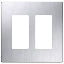 Claro Designer Style 2 Gang Wall Plate