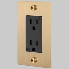 Buster + Punch Complete Metal Duplex Outlet