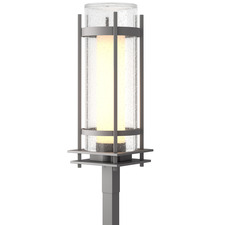 Banded Clear Outdoor Post Light
