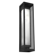 Double Box Tall Glass Outdoor Wall Sconce