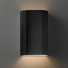 Ceramic Flat Outdoor Wall Sconce