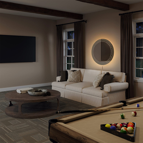 Interlace Backlit Plug-in LED Mirror