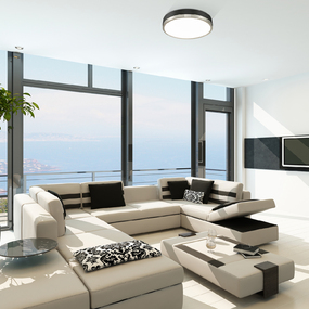 Algar Color-Select Ceiling Flush Light by Z-Lite