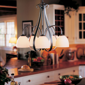 Sweeping Taper Curved Chandelier