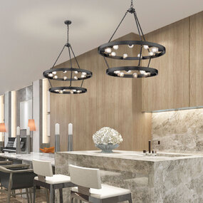 Castile 2-Tier Chandelier by Golden Lighting