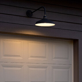Foundry Outdoor Industrial Shade Wall Light