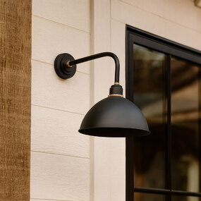 Foundry Outdoor Dome Shade Wall Light