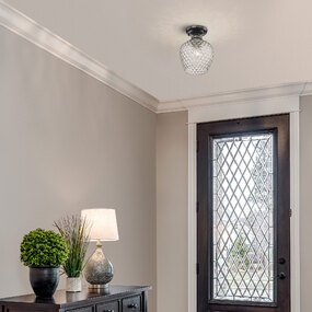 Adeline 1-Light Semi Flush Ceiling Light