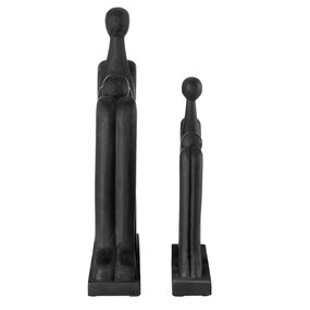 Abstract Figure Sculpture Set of 2