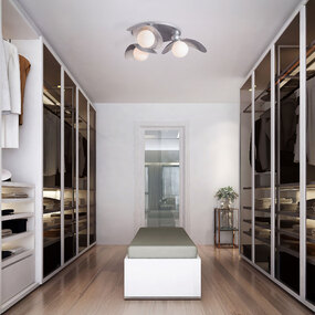 Yoki Semi Flush Ceiling Light by Hubbardton Forge