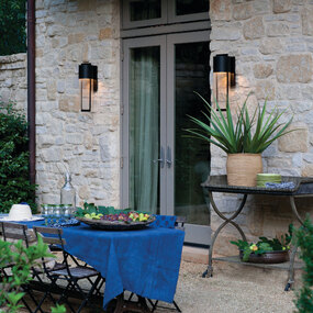 Shelter Tall Outdoor Wall Sconce by Hinkley Lighting