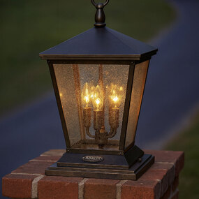 Trellis 12V Outdoor Pier Mount Lantern