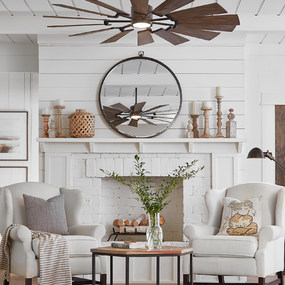 Prairie Indoor / Outdoor Ceiling Fan with Light