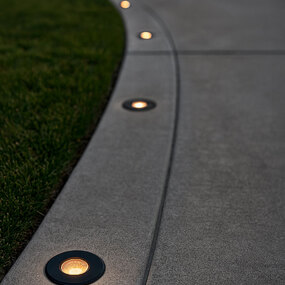 Sparta Dot 12V Outdoor Recessed Button Light