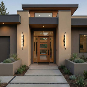 Geode Color-Select Outdoor Wall Light by Golden Lighting
