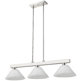 Cobalt Linear Glass Cone Shade Chandelier