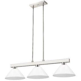 Cobalt Linear Acrylic Cone Shade Chandelier