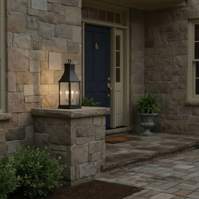 Beacon Hill 120V Outdoor Pier Mount Lantern