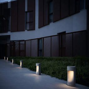 Moai Outdoor Bollard by Bover