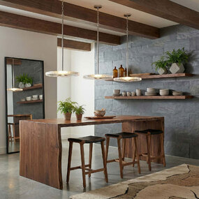Luminwood Color-Select Pendant by Golden Lighting