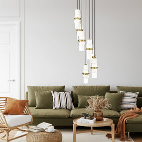 Cayden Round Multi Light Pendant by Z-Lite