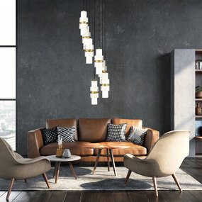 Cayden Round Multi Light Pendant by Z-Lite