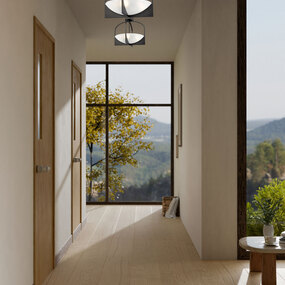 Devon Semi Flush Ceiling Light by Z-Lite