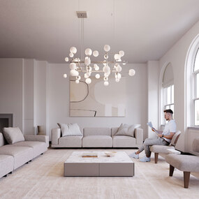 Nebula Square Pendant by SONNEMAN - A Way of Light