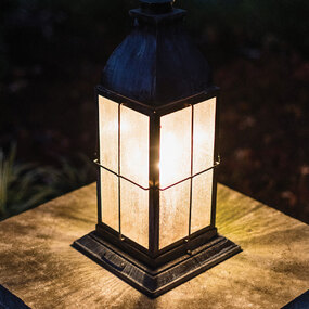 Bingham 12V Outdoor Pier Mount Lantern