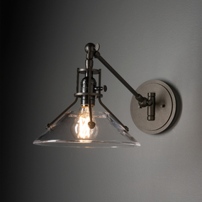 Henry Swing Arm Glass Wall Sconce