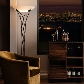 Lattice Torchiere Floor Lamp