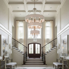 Barcelona Tiered Pendant w/Shade by Varaluz