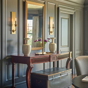 William Tall Back Wall Sconce by Robert Abbey