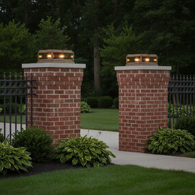 Max 120V Outdoor Pier Mount Lantern