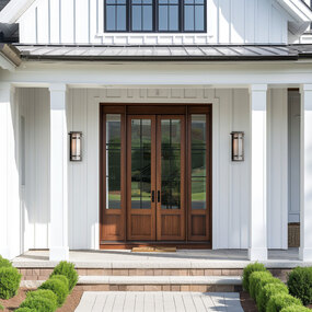 Banded Top Plate Outdoor Wall Sconce by Hubbardton Forge