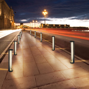 Stripe Outdoor Bollard 120V