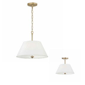 Parson Dual Pendant / Semi Flush Light