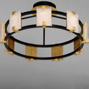 Radiant Crystal Semi Flush Ceiling Light