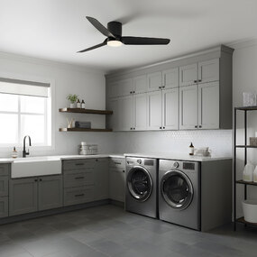 Colgin Hugger Ceiling Fan with Color-Select Light