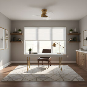 Orbis Hugger Ceiling Fan with Light