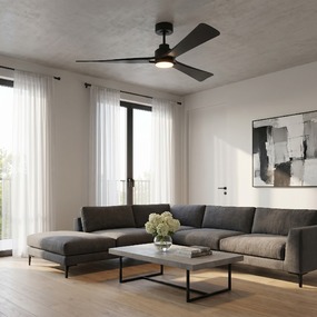 Trillium Smart Color-Select Ceiling Fan with Light by Visual Comfort Fan