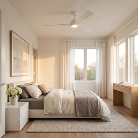 Trillium Smart Color-Select Ceiling Fan with Light