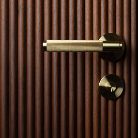 Conventional Lever Door Handle Set- Cross Pattern