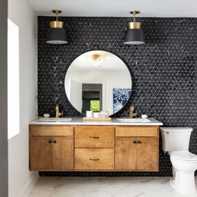 Stopwatch Round Mirror by Varaluz