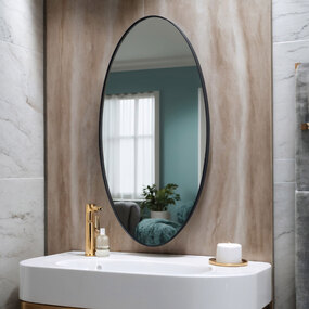Tablet Oval Wall Mirror