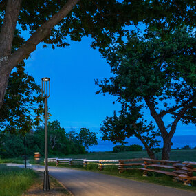 Leland Outdoor Color-Select Stepped Pole Light by Z-Lite